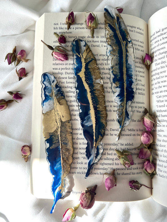 Feather Resin Bookmarks