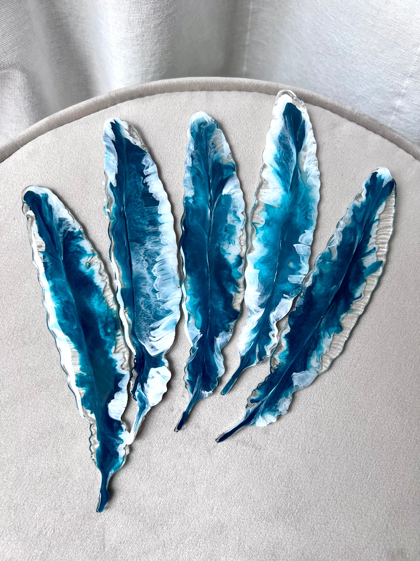 Feather Resin Bookmarks