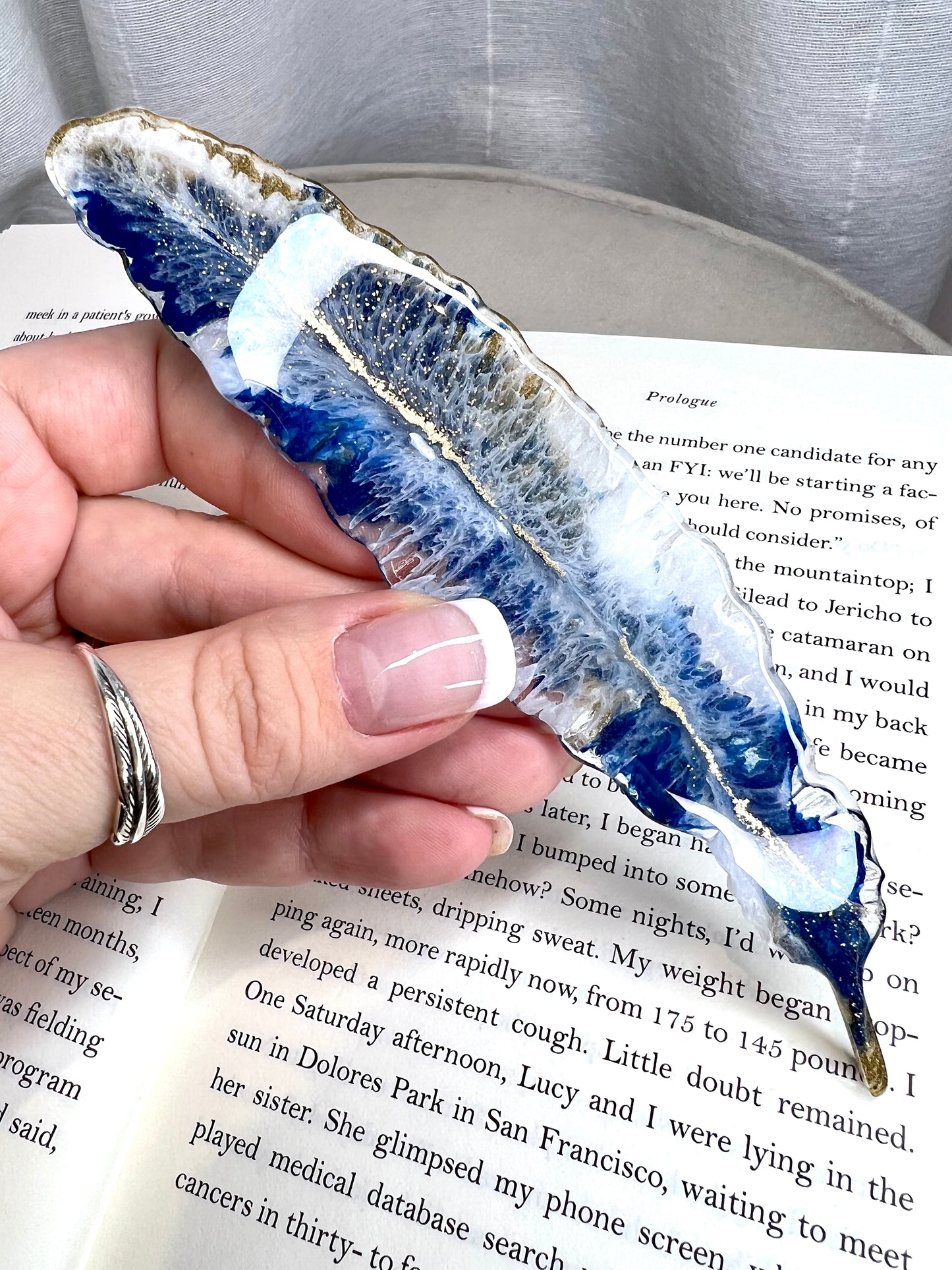 Feather Resin Bookmarks