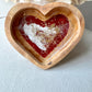 Olive Wood Heart Jewelry Dish