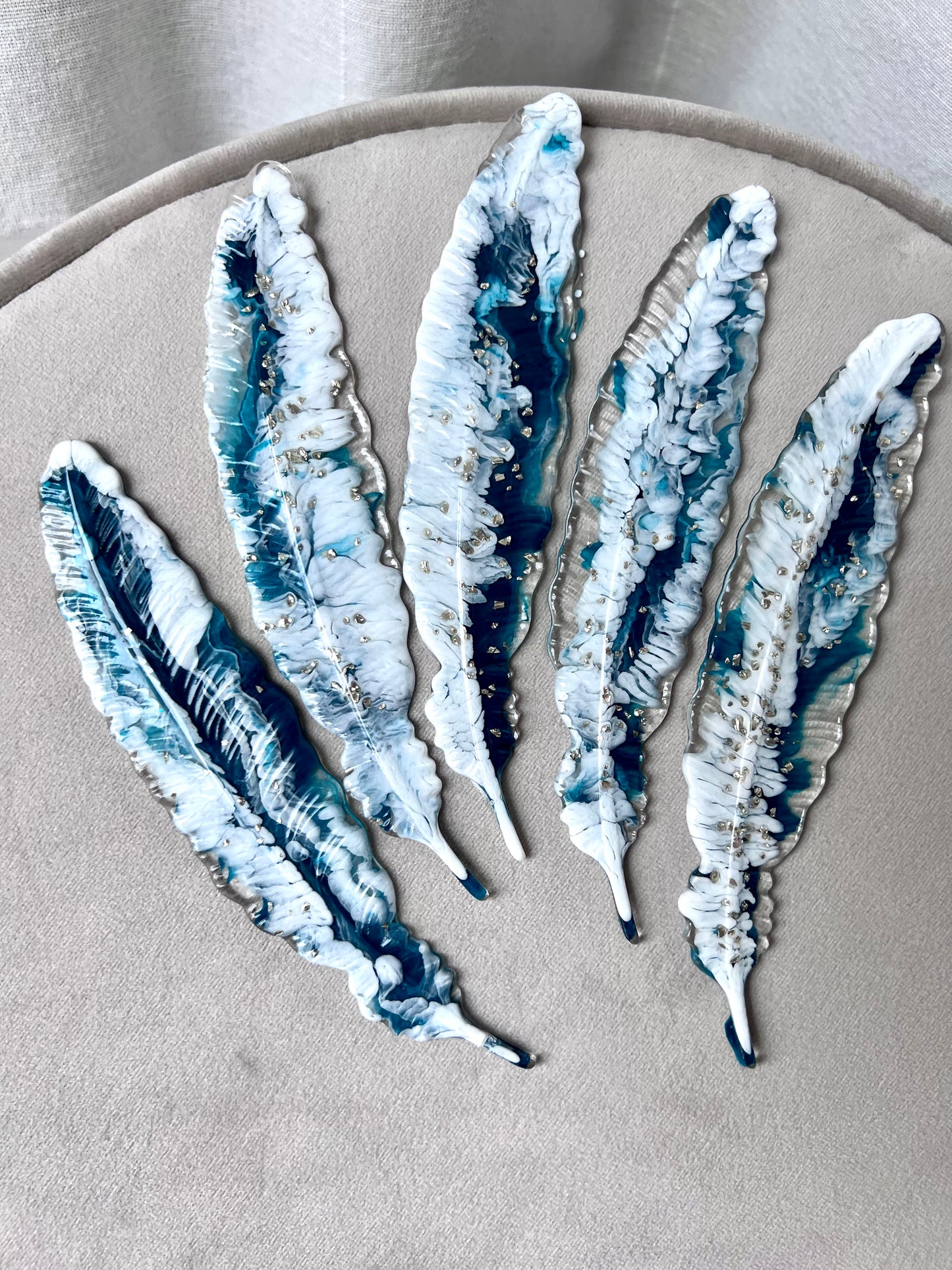 Feather Resin Bookmarks